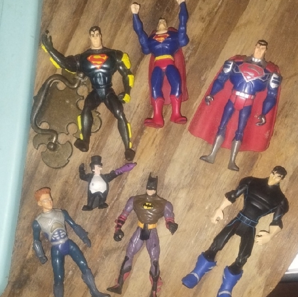 Heroic Action Figure Collection - Black, Blue, Red